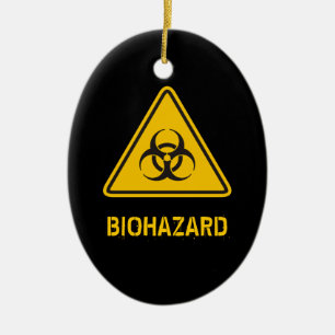 Biohazard Icon Keramik Ornament