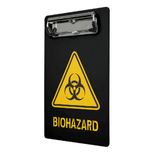 Biohazard Icon Mini Klemmbrett