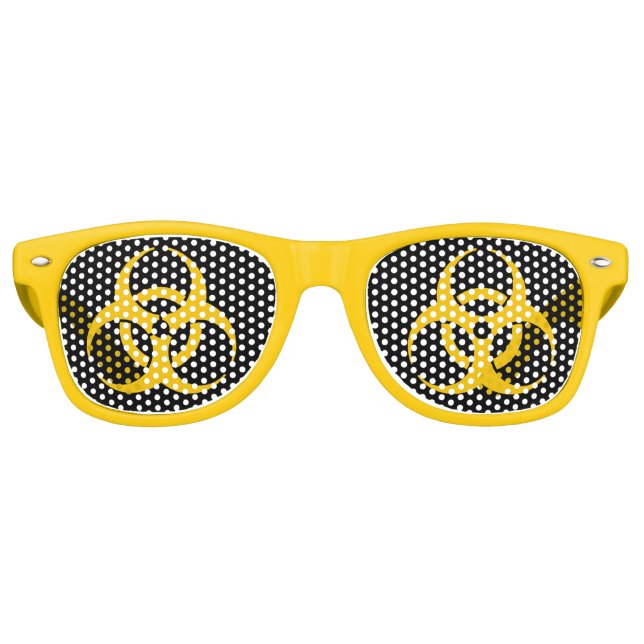 Biohazard Icon Partybrille (Vorderseite)