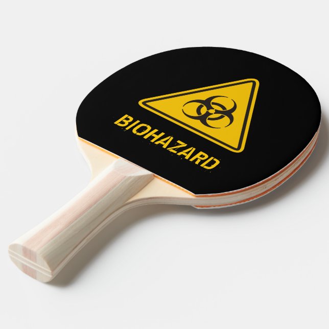 Biohazard Icon Tischtennis Schläger (Vorderseite)