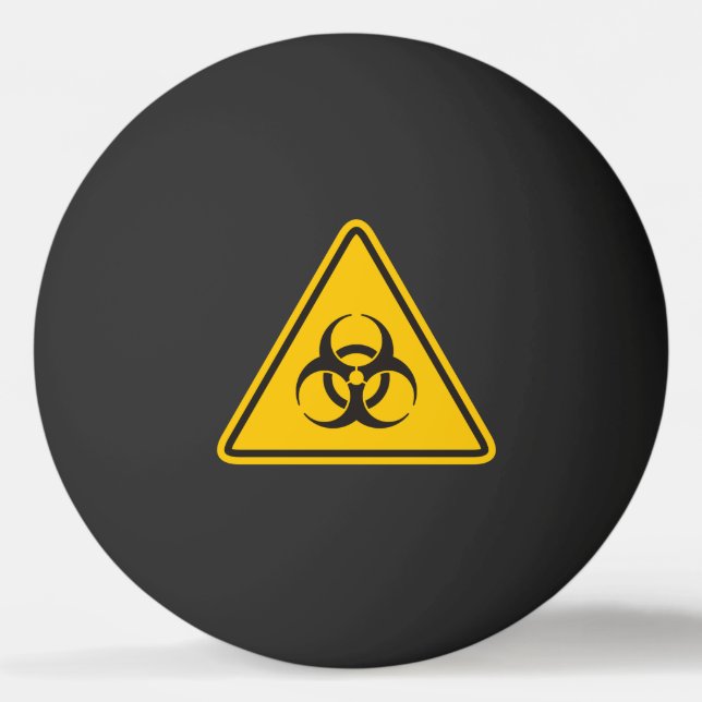 Biohazard Icon Tischtennisball (Vorderseite)