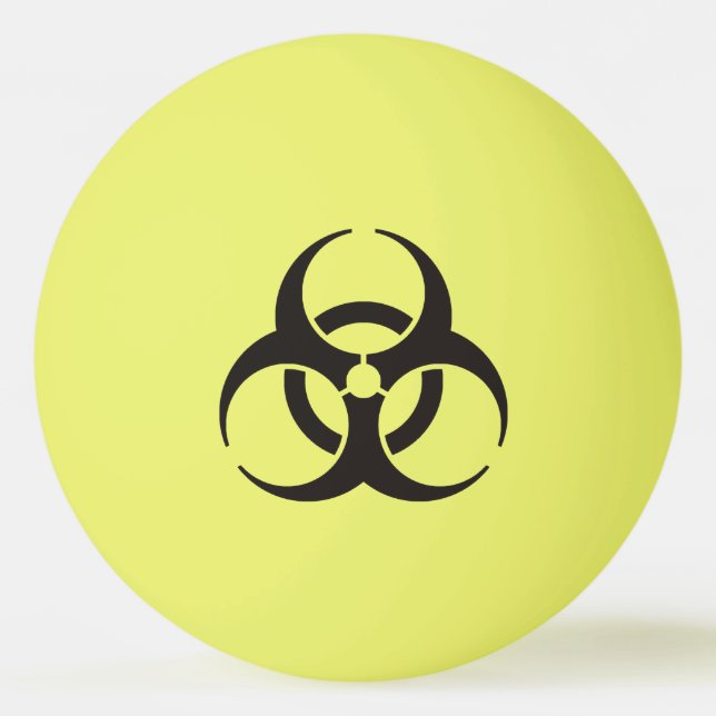 Biohazard Icon Tischtennisball (Vorderseite)