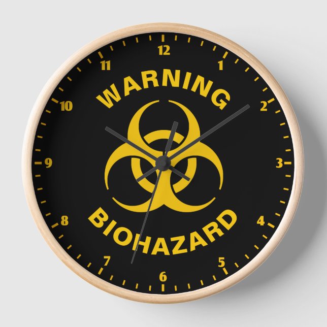 Biohazard Icon Uhr (Vorderseite)