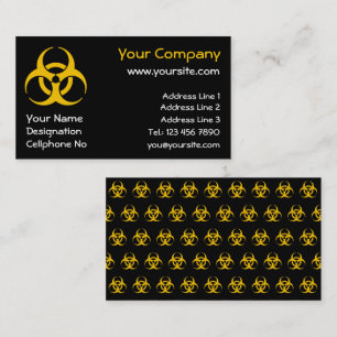 Biohazard Icon Visitenkarte