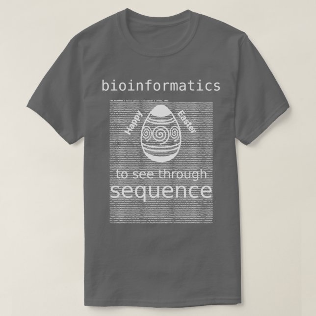 Bioinformatik zur Beobachtung durch Sequenzer Oste T-Shirt (Design vorne)
