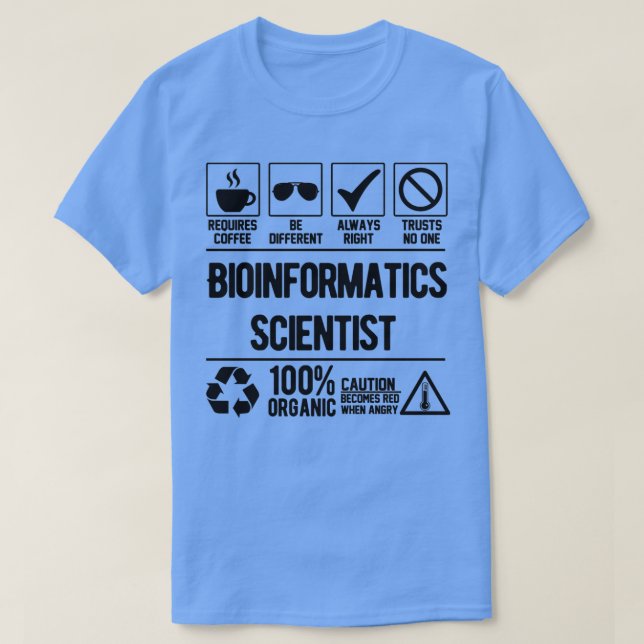 Bioinformatiker T-Shirt (Design vorne)
