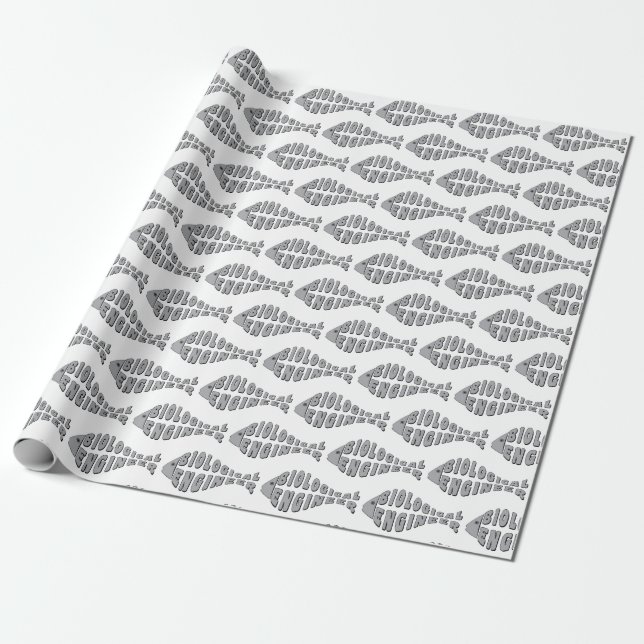 Bioingenieur Graufisch Geschenkpapier (Ungerollt)