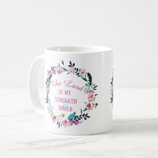 Biokonzept Blumenreath Kaffeetasse (Vorderseite Links)