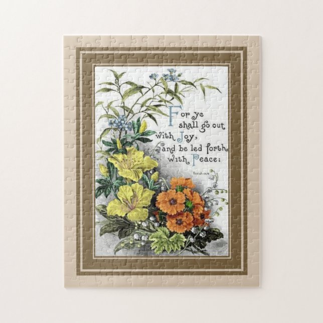 Biokotierung mit Blume Puzzle (Vertikal)