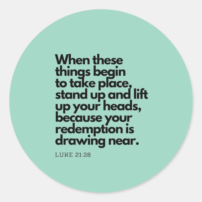 Biokotierungen: Aufstehen und die Köpfe hochheben Runder Aufkleber (Vorderseite)