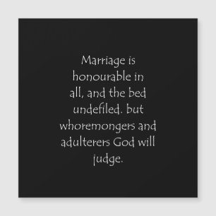 Biokunst-Hebräische 13 4 Magnetkarte