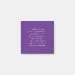 Biokunstquote Offenbarung 21 4 Post-it Klebezettel
