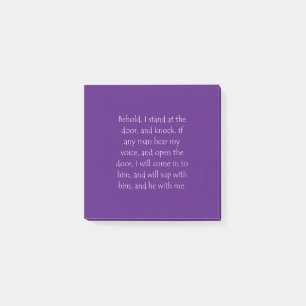Biokunstquote Offenbarung 3 20 Post-it Klebezettel