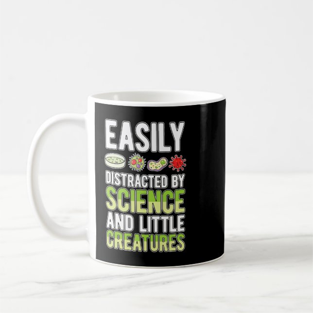 Biologe Bacteria Scientifics Student Biolo Kaffeetasse (Links)