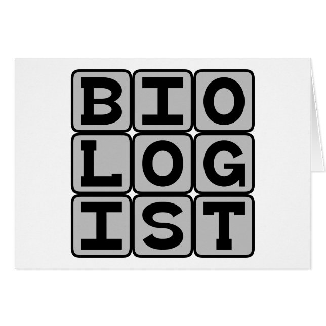 Biologe, Biowissenschaftler (Vorderseite (Horizontal))