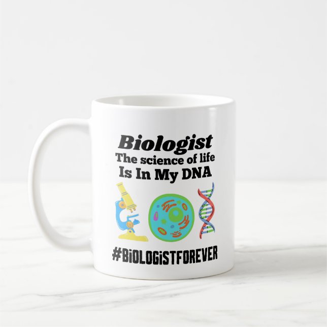 Biologe Die Wissenschaft meines Lebens ist in mein Kaffeetasse (Links)