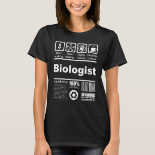 Biologe ernährungswissenschaftliche Fakten für Bio T-Shirt