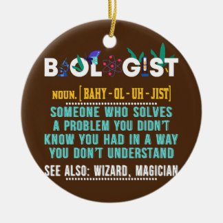 Biologe Funny Gift für Biologielehrer Keramik Ornament