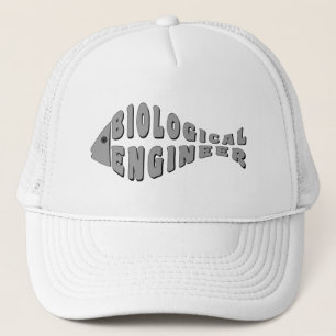 Biologe Ingenieur Grauer Fisch Truckerkappe