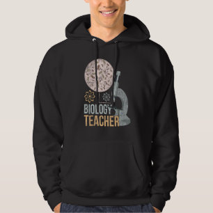 Biologe Mikrobiologielehrerin Mikroskop Hoodie