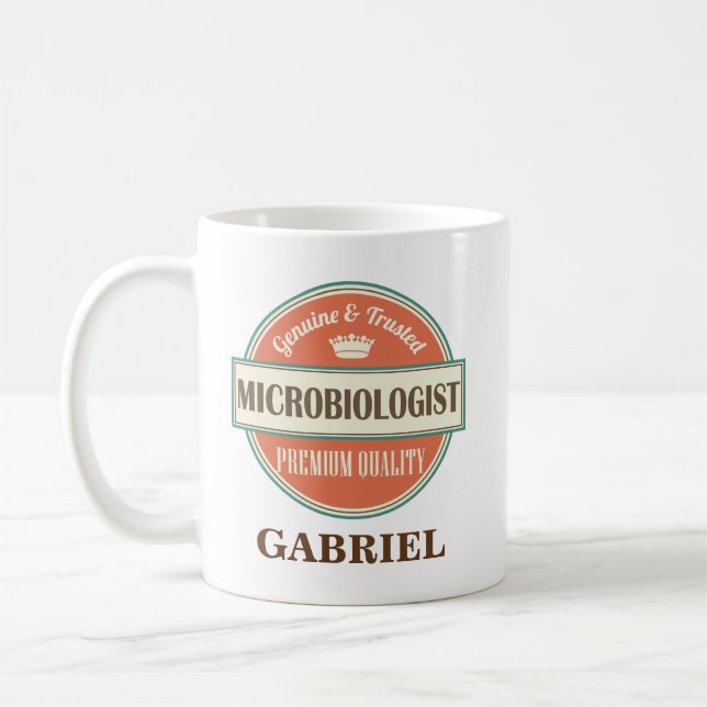 Biologe-personalisiertes Büro-Tassen-Geschenk Kaffeetasse (Links)