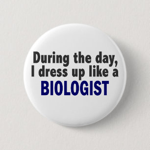 Biologe während des Tages Button
