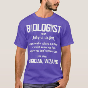 Biologe Wissenschaft Substantiv Definition Lustige T-Shirt