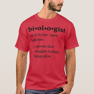 Biologe-Wörterbuchdefinition T-Shirt
