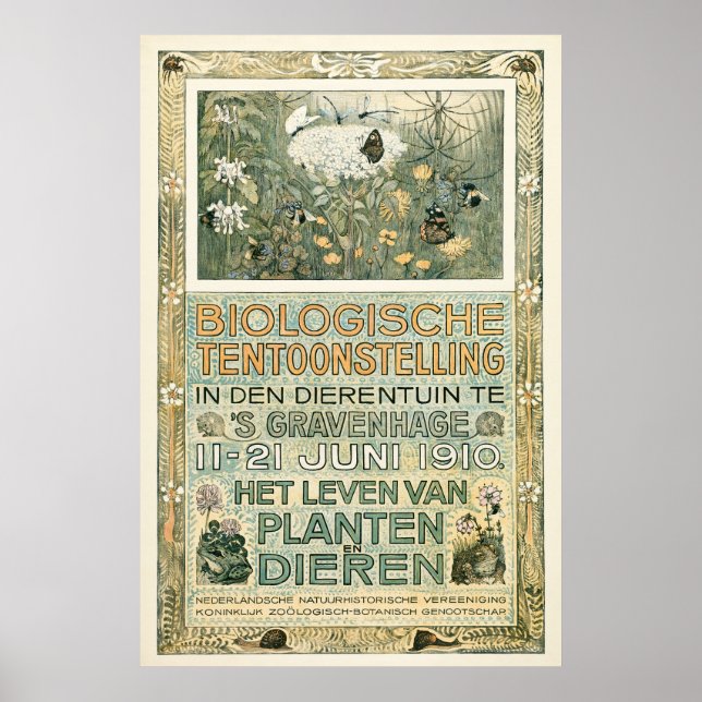 Biological Exhibition Poster, Niederländisch, Van  Poster (Vorne)