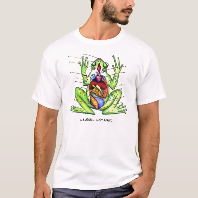 Biologie 101 - Frosch-Zerlegung T-Shirt (Vorderseite)