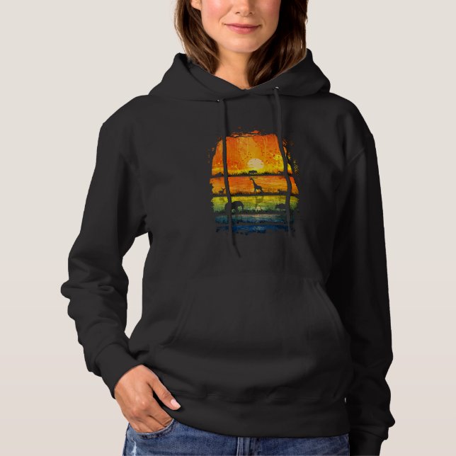 Biologie afrikanischer Savannahs Habitats Elephant Hoodie (Vorderseite)