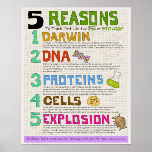 Biologie außerhalb der Box - Intelligentes Design Poster