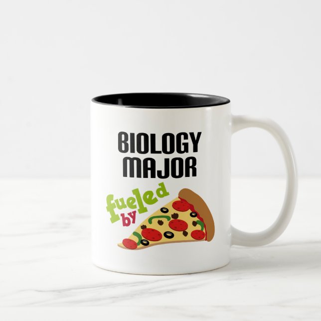 Biologie-bedeutendes Geschenk (Pizza) Zweifarbige Tasse (Rechts)