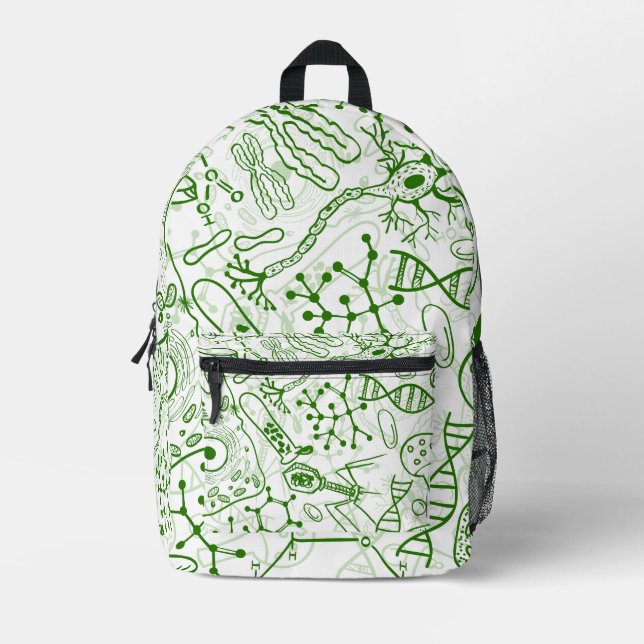 Biologie Bedruckter Rucksack (Vorderseite)