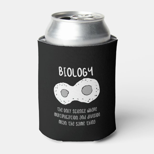 Biologie - Biologie - das einzige Geschenk der Wis Dosenkühler (Kanne Vorderseite)