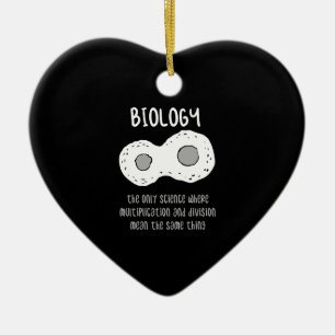 Biologie - Biologie - das einzige Geschenk der Wis Keramik Ornament