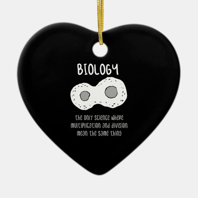 Biologie - Biologie - das einzige Geschenk der Wis Keramik Ornament (Vorne)