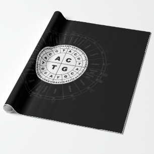 Biologie-DNA-Aminosäuren für Wissenschaftlerstuden Geschenkpapier