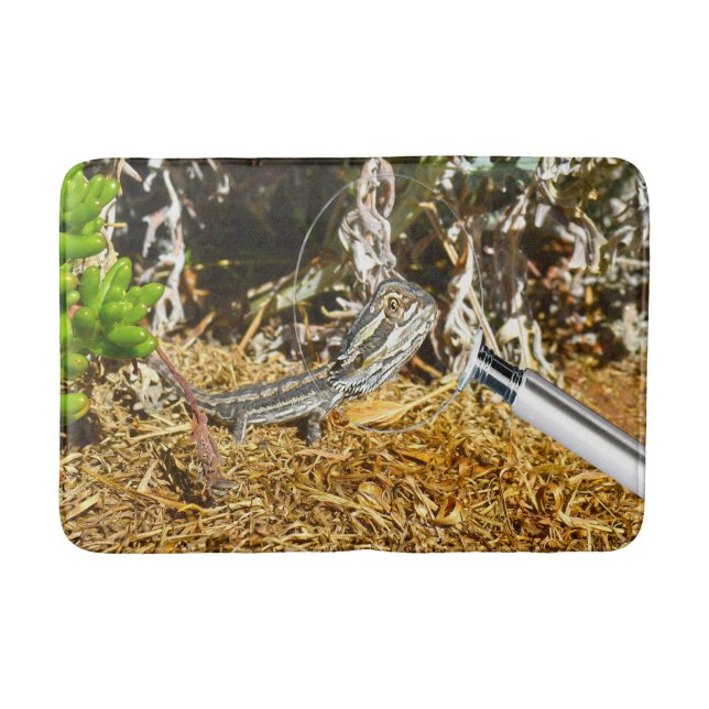 Biologie einer Baby-Bartonechse, Badematte (Vorderseite)