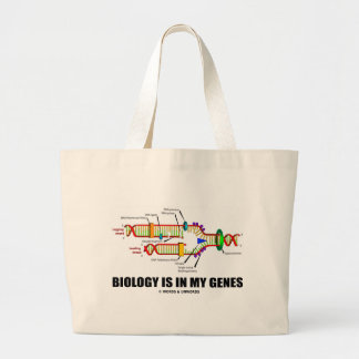 Biologie ist in meinen Genen (DNS-Reproduktion) Jumbo Stoffbeutel