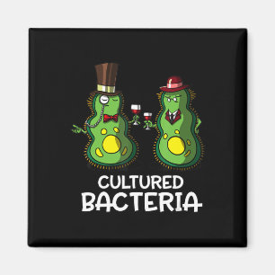 Biologie kultivierte Bakterien in lustiger Student Magnet