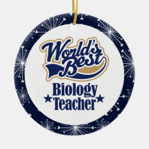 Biologie-Lehrer-Geschenk-Verzierung Keramik Ornament