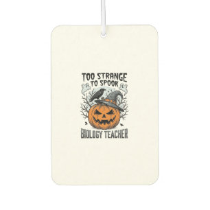 Biologie-Lehrer-Halloween-Shirt Gruseliger Kürbis  Autolufterfrischer