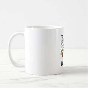 Biologie-Lehrer-Halloween-Shirt Gruseliger Kürbis Kaffeetasse