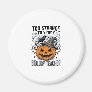 Biologie-Lehrer-Halloween-Shirt Gruseliger Kürbis  Magnet