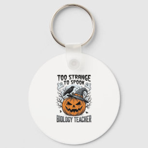 Biologie-Lehrer-Halloween-Shirt Gruseliger Kürbis  Schlüsselanhänger