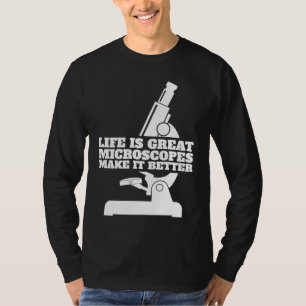 Biologie Mikroskop Schüler Wissenschaftler Lehrer T-Shirt