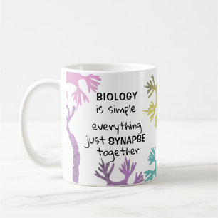 Biologie Neuron Synapse Science Doctor Teacher Kaffeetasse