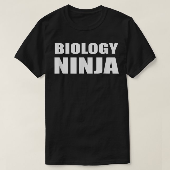 Biologie Ninja Shirt Bio Dozent Student Science Th (Design vorne)
