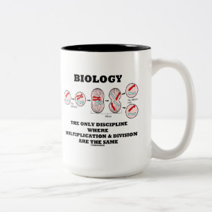 Biologie-nur Disziplin-Vermehrungs-Abteilung Zweifarbige Tasse